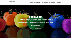 Desktop Screenshot of creeacom.fr